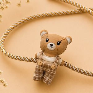 Little Surprise Box, Dual style Rakhi & broach Clip for Kids - Brown Rakhi Gift