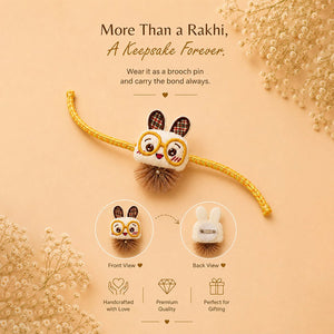 Little Surprise Box, Dual style Rakhi & broach Clip for Kids - Multi Rakhi Gift
