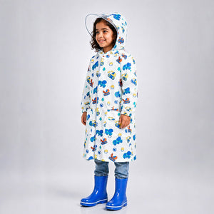Little Surprise Box Dumper Construction Raincoat | The Mom Store - S Kids Raincoat