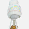Little Surprise Box Embroidered Rainbow Knitted Woolen Winter Cap/ Beanie For Kids. - LSB - WCAP - CRMRAINBOW