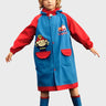 Little Surprise Box, Fire Engine theme Knee length Raincoat for Kids - 