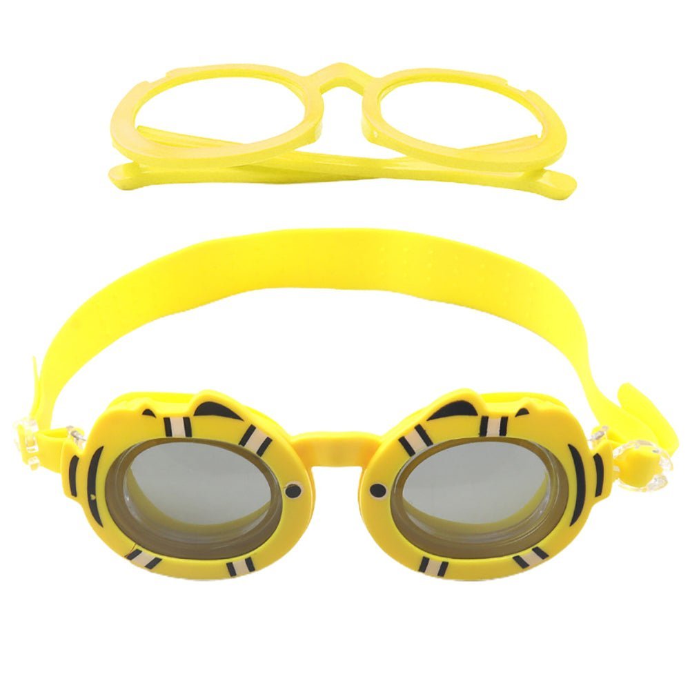 Little Surprise Box Fish Dual Glass Frame Sun protection & Swimming Goggles for Kids, UV protected and Anti Fog. - LSB-SG-DG-Fishyellow