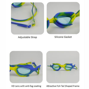 Little Surprise Box Fishtail Swim Goggles | The Mom Store - 3 - 8 years Swim Goggles