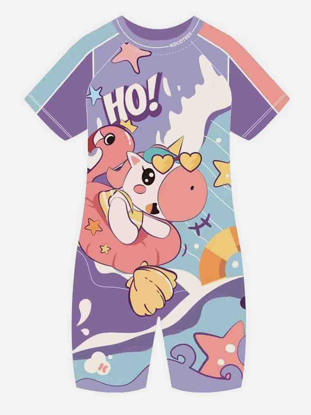 Little Surprise Box Flamingo Float Unicorn Swimwear for Kids & Toddlers - LSB - SW - KKFLAMGOUNI110