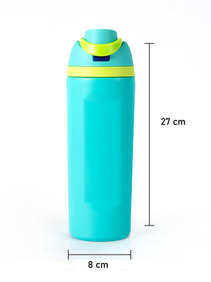 Little Surprise Box Flip Lid styled Premium Stainless steel Double Wall Bottle for Office, Gym and School, 750ML - Turquoise