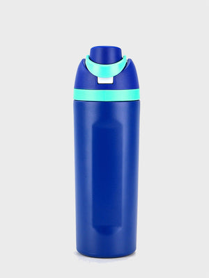 Little Surprise Box Flip Lid styled Premium Stainless steel Double Wall Bottle for Office, Gym and School, 750ML - Navy Blue