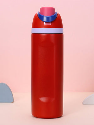 Little Surprise Box Flip Lid styled Premium Stainless steel Double Wall Bottle for Office, Gym and School, 750ML - Red