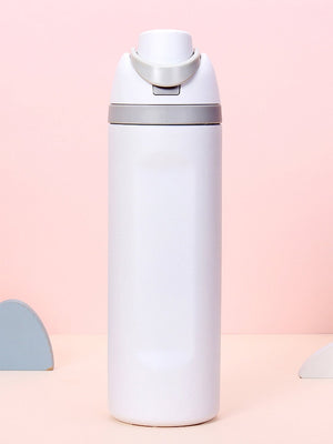 Little Surprise Box Flip Lid styled Premium Stainless steel Double Wall Bottle for Office, Gym and School, 750ML - White