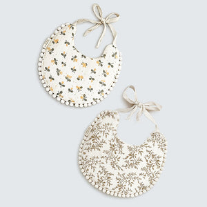 Little Surprise Box Floral Bib Set 2PCS | The Mom Store - Bedding