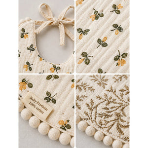 Little Surprise Box Floral Bib Set 2PCS | The Mom Store - Bedding