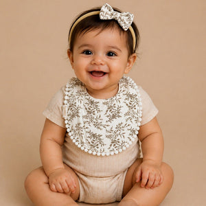 Little Surprise Box Floral Bib Set 2PCS | The Mom Store - Bedding