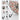 Little Surprise Box, Floral Tile Print Umbrella for Teens & Adults - Black Umbrella