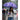 Little Surprise Box, Floral Tile Print Umbrella for Teens & Adults - Purple Umbrella