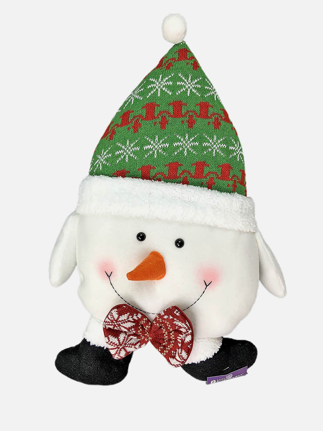 Little Surprise Box Fluffy Christmas Themed Pillow and Soft Toy for Christmas Home Décor - LSB - CMS - SNWMAN - PILW