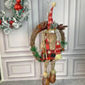 Little Surprise Box Fluffy Rudolf Christmas Artificial Wreath for wall door and Christmas tree Décor - LSB - CMS - DEER - WRTH