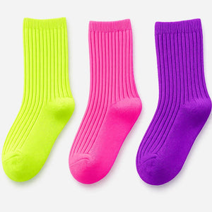 Little Surprise Box Fluoroscent Socks Set | The Mom Store - 2 - 5 Years Kids Socks