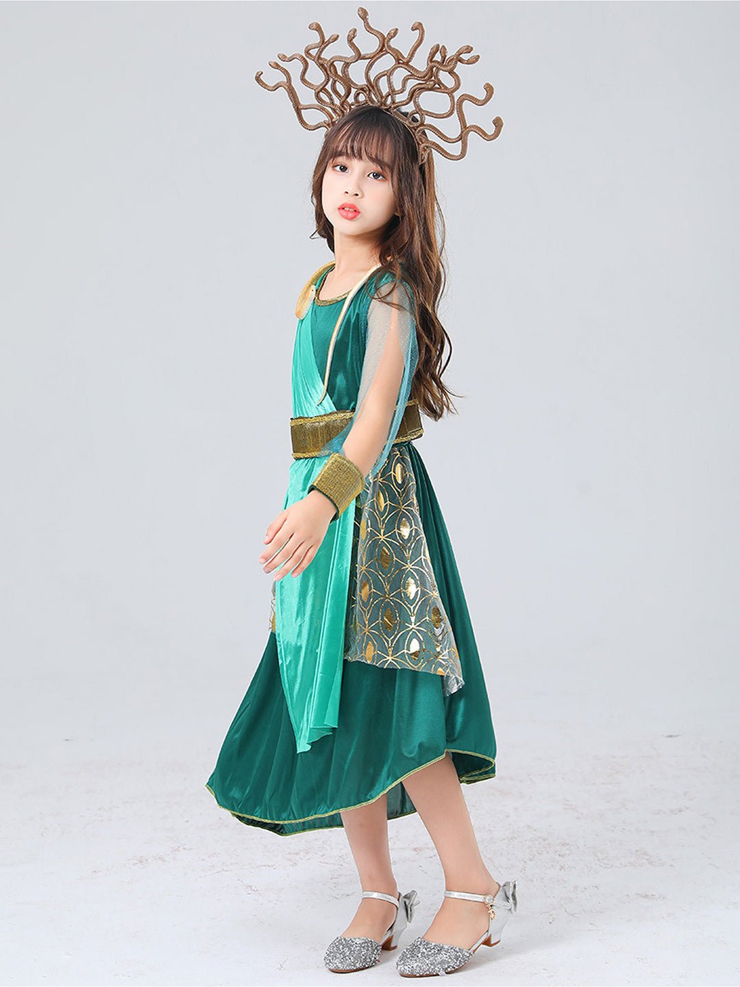 Little Surprise Box Forest Snake Queen Kids Halloween Costume Dress Up - LSB - HWC - SNAKEQUEEN - 4 - 6Y