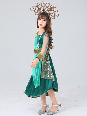Little Surprise Box Forest Snake Queen Kids Halloween Costume Dress Up - LSB - HWC - SNAKEQUEEN - 4 - 6Y