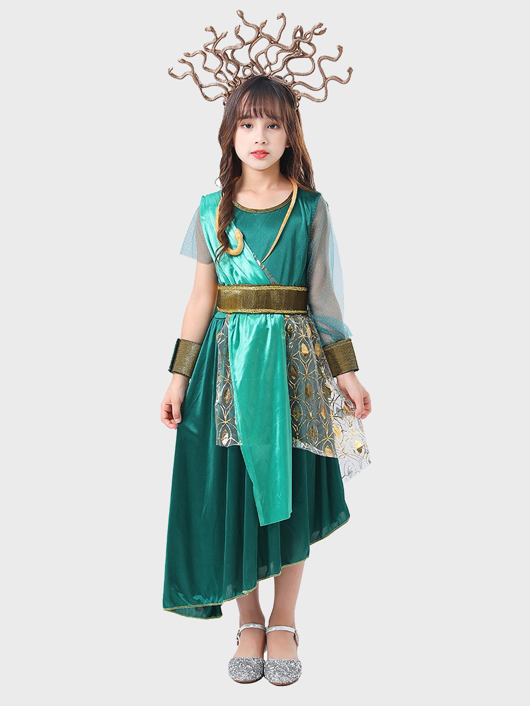Little Surprise Box Forest Snake Queen Kids Halloween Costume Dress Up - LSB - HWC - SNAKEQUEEN - 4 - 6Y
