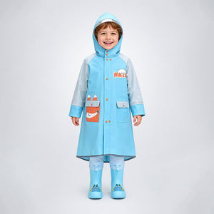 Little Surprise Box Fox Pocket Raincoat | The Mom Store - S Kids Raincoat