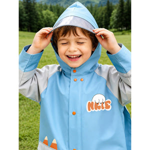 Little Surprise Box Fox Pocket Raincoat | The Mom Store - S Kids Raincoat