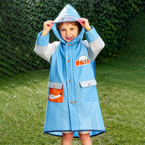 Little Surprise Box Fox Pocket Raincoat | The Mom Store - S Kids Raincoat