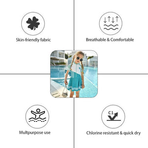 Green Color Block frock style Swimwear for Kids - Little Surprise BoxGreen Color Block frock style Swimwear for Kids - Little Surprise BoxGreen Color Block frock style Swimwear for Kids