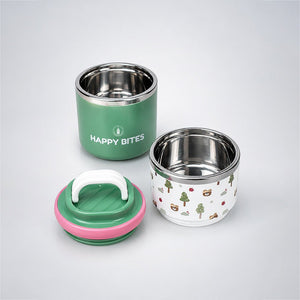 Little Surprise Box Fruity Double Decker Lunch Box | The Mom Store - Green Lunch Box
