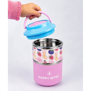 Little Surprise Box Fruity Double Decker Lunch Box | The Mom Store - Pink Lunch Box