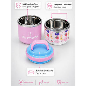 Little Surprise Box Fruity Double Decker Lunch Box | The Mom Store - Pink Lunch Box