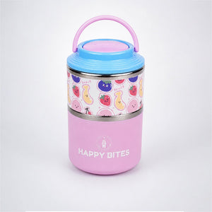 Little Surprise Box Fruity Double Decker Lunch Box | The Mom Store - Pink Lunch Box