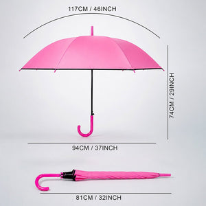 Little Surprise Box Fuchsia Pink Solid Umbrella | The Mom Store - Monsoon Wear