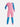 Little Surprise Box Full Sleeves Kids Swimwear Pink and Blue Transport theme, UPF 50+ - MEDIUM Kids Swimwear