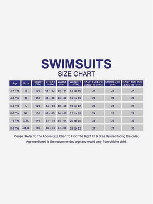 Little Surprise Box Full Sleeves Knee Length Multi Geometric Print Kids Swimwear - LSB - SW - MULTIGEOM - S