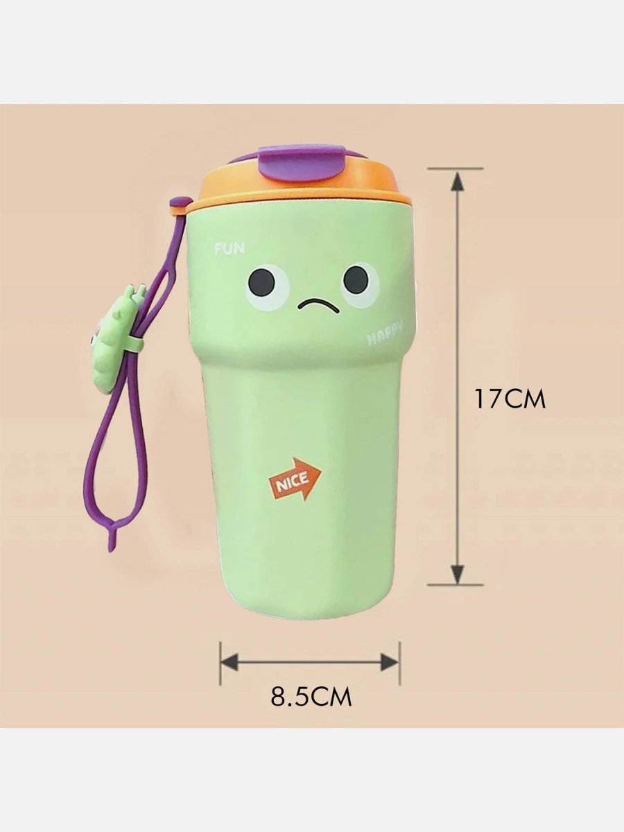 Little Surprise Box Fun Emoji Vacuum Insulated Stainless Steel Tumbler For Kids & Adults - LSB-WB-EMOGRNCOFE