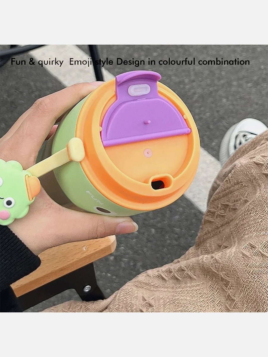 Little Surprise Box Fun Emoji Vacuum Insulated Stainless Steel Tumbler For Kids & Adults - LSB-WB-EMOGRNCOFE