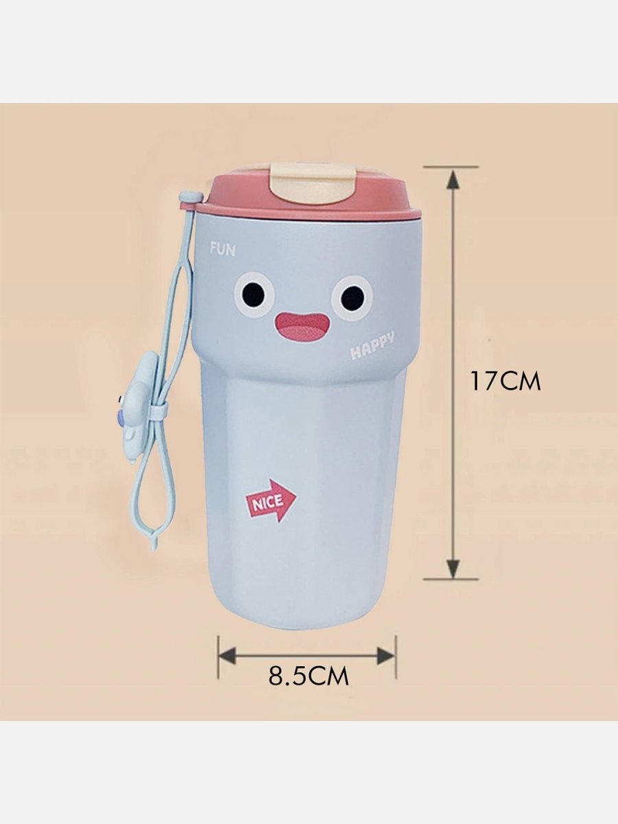 Little Surprise Box Fun Emoji Vacuum Insulated Stainless Steel Tumbler For Kids & Adults - LSB-WB-EMOBLUCOFE