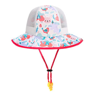 Little Surprise Box Fun Print breathable Net wide brim Sun Hat for Kids& Toddlers - LSB - CAP - NETRABBIT