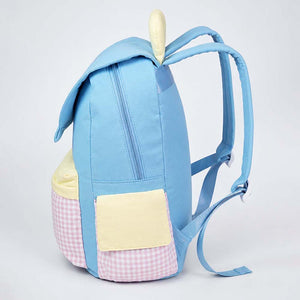 Little Surprise Box Gingham Girl Star Backpack | The Mom Store - Blue School Bag