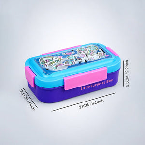 Little Surprise Box Girl Power Lunch Box | The Mom Store - Blue Lunch Box