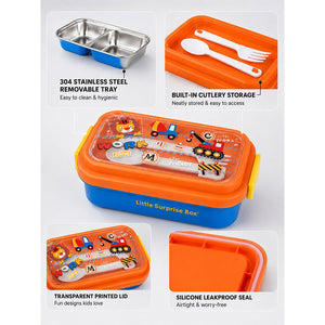 Little Surprise Box Girl Power Lunch Box | The Mom Store - Oragne Lunch Box