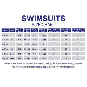 Little Surprise Box Girls Happy Surf Club Top & Skort Swim Set with Cap (UPF 50+) - 4 - 5 Years Kids Swimwear