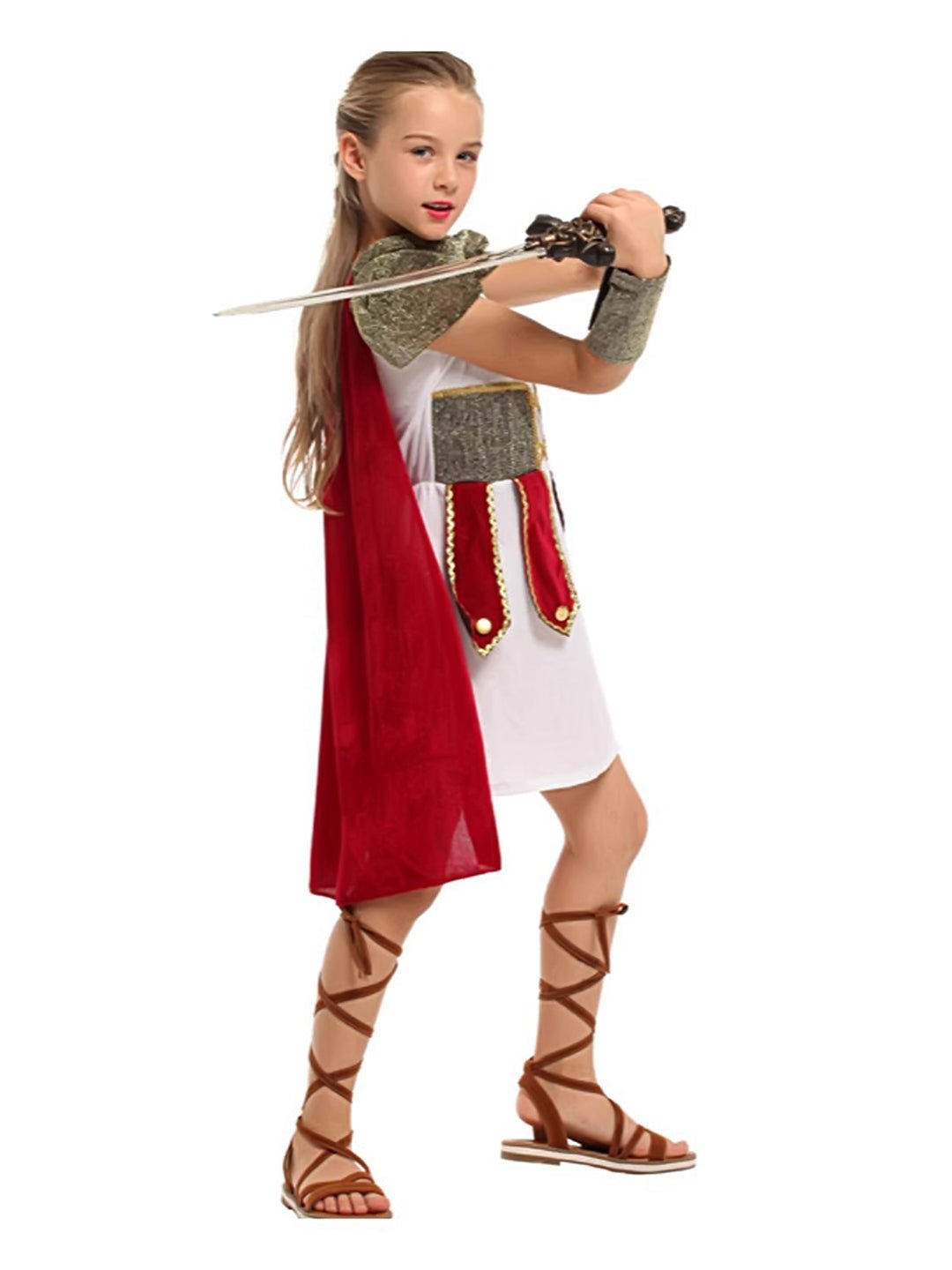 Little Surprise Box, Gladiator Girl, Kids Halloween Costume Fancy Dress Up - LSB - HWC - GIRLGLADTR - 7 - 8Y