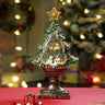 Little Surprise Box Gold & Green Tree with Musical Glitter Water Lights, Christmas Home & table Décor - Christmas Decor