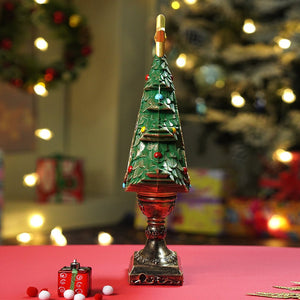 Little Surprise Box Gold & Green Tree with Musical Glitter Water Lights, Christmas Home & table Décor - Christmas Decor