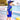 Little Surprise Box Green Blue Dino Splash Kids Swimwear Set + Long Cap, Wash Bag & Detergent - 2 - 3 Years Kids Swimwear