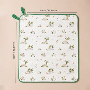 Little Surprise Box Green Bunny Hooded Wrapper | The Mom Store - Blanket