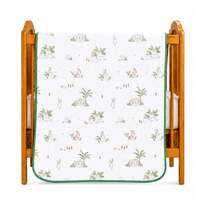 Little Surprise Box Green Bunny Hooded Wrapper | The Mom Store - Blanket