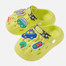 Little Surprise Box Green Car theme Slip on Clogs Footwear for Toddlers & Kids - LSB - FW - GRNCAR - 28EU