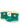 Little Surprise Box, Green & Cream Band Rubber Rain Gumboots for kids - LSB - GB - S7 - GRN - BAND - 25EU